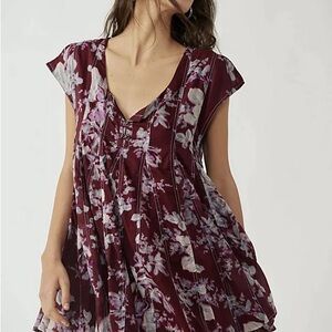 Free People Sully Floral Mini Dress - XS